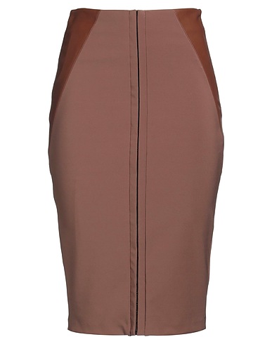 ELISABETTA FRANCHI Midi-Rock Braun 84% Polyamid, 16% Elastan, Polyester