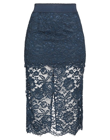 ELISABETTA FRANCHI Gonna midi Blu notte 60% Poliammide, 40% Viscosa