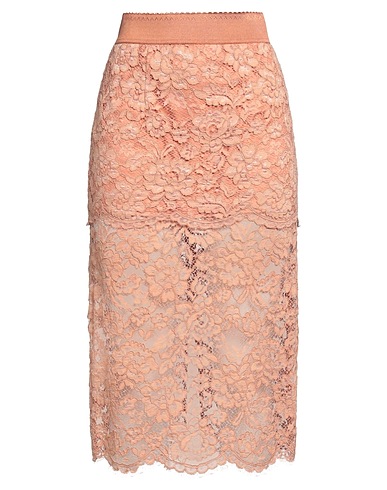 ELISABETTA FRANCHI Midi skirt Antique rose 60% Polyamide, 40% Viscose