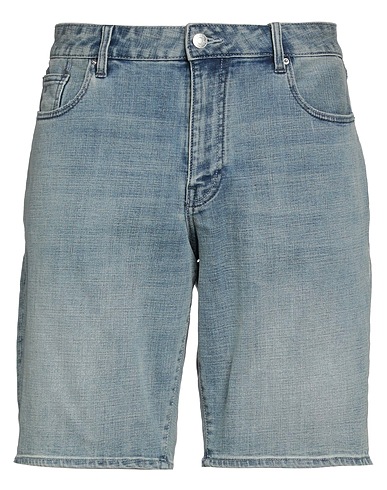 ARMANI EXCHANGE Denim shorts Blue 68% Cotton, 30% Polyester, 2% Elastane