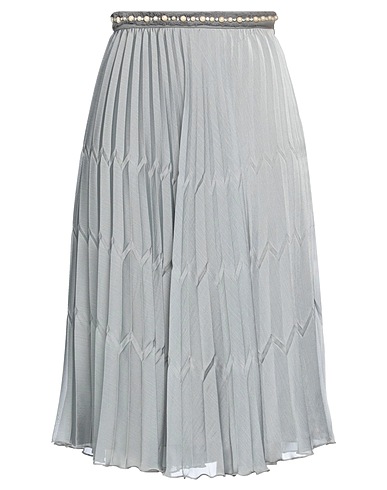 ELISABETTA FRANCHI Midi skirt Grey 100% Polyester