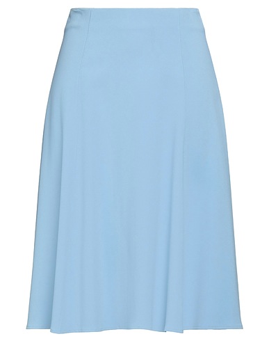 ELISABETTA FRANCHI Midi skirt Light blue 66% Viscose, 31% Acetate, 3% Elastane