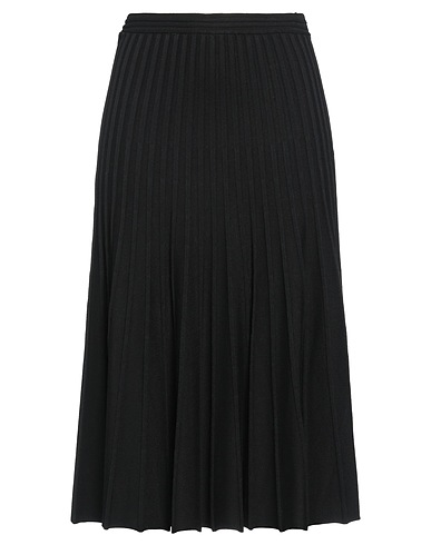 ELISABETTA FRANCHI Midi-Rock Schwarz 82% Viskose, 18% Polyamid