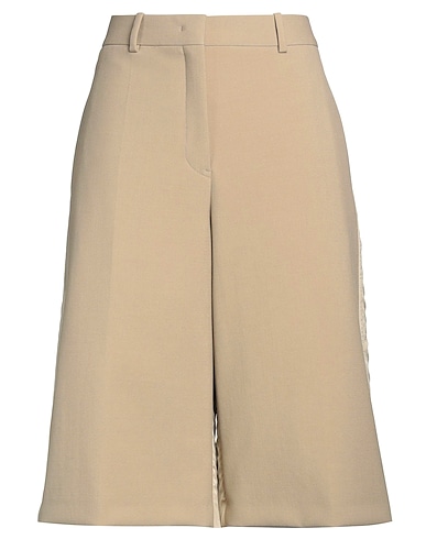 JIL SANDER Shorts & Bermuda Beige 100% Wool, Viscose