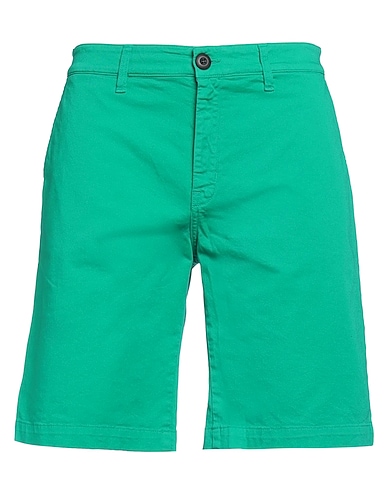 FRANKLIN & MARSHALL Shorts & Bermuda Green 97% Cotton, 3% Elastane