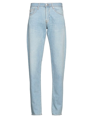 ARMANI EXCHANGE Denim trousers Blue 64% Cotton, 20% Lyocell, 16% Linen