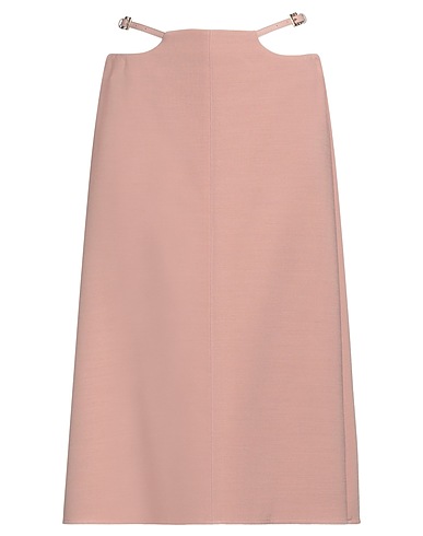 ELISABETTA FRANCHI Midi skirt Taupe 69% Wool, 22% Viscose, 9% Silk, Textile fibres