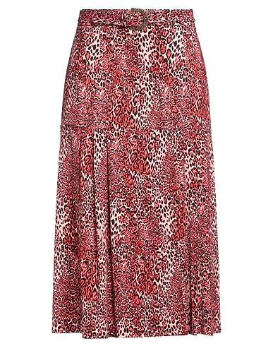 ELISABETTA FRANCHI Midi skirt Pink 94% Viscose, 6% Elastane, Polyester