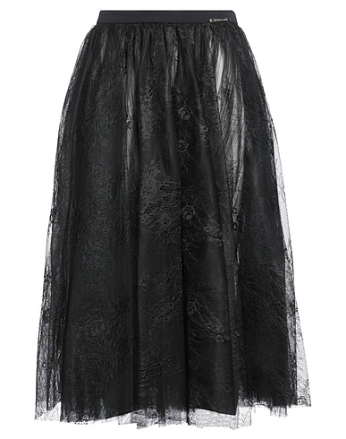 ELISABETTA FRANCHI Midi skirt Black 100% Polyester