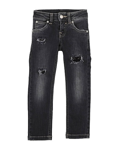 RICHMOND Denim trousers Black 98% Cotton, 2% Elastane
