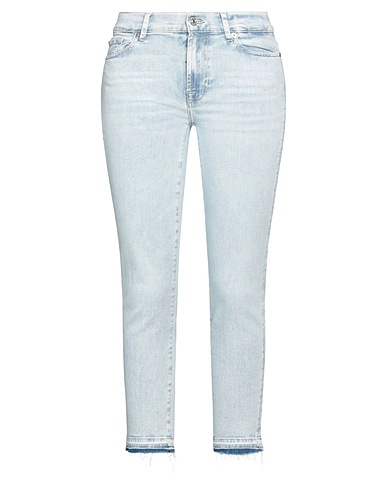 7 FOR ALL MANKIND Denim trousers Blue 92% Cotton, 6% Elastomultiester, 2% Elastane