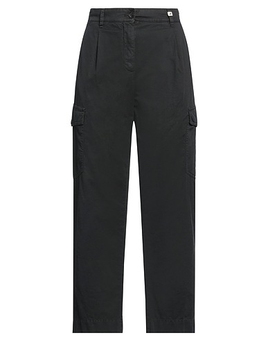 MYTHS Casual trouser Black 69% Organic cotton, 29% Linen, 2% Elastane