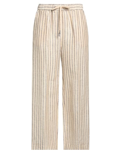 CAPPELLINI by PESERICO Casual pants Beige 100% Linen, Cotton
