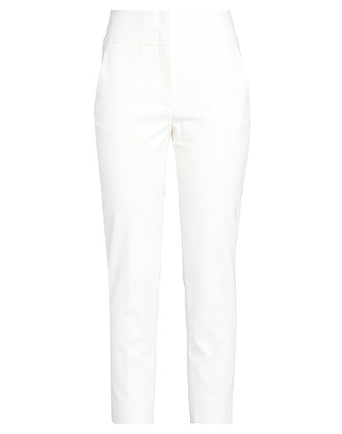 PESERICO Casual pants White 60% Cotton, 36% Viscose, 4% Elastane