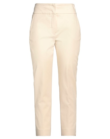 PESERICO Casual pants Beige 60% Cotton, 36% Viscose, 4% Elastane