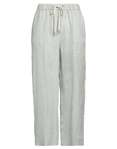 PESERICO Casual trouser EASY Sage green 100% Cotton