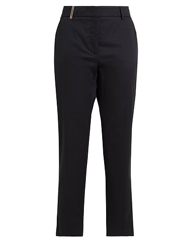 PESERICO Casual trouser Black 98% Cotton, 2% Elastane