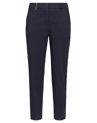 PESERICO Casual trouser Midnight blue 98% Cotton, 2% Elastane
