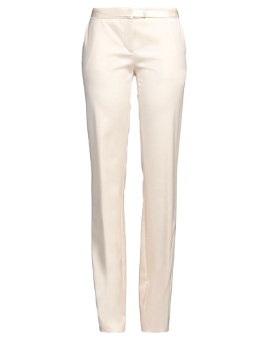 JOHN RICHMOND Casual trouser Ivory 98% Virgin Wool, 2% Elastane
