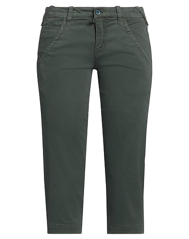 PINKO Casual trouser Military green 97% Cotton, 3% Elastane
