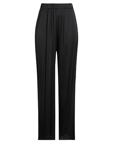 MARIA BELLENTANI Casual pants Black 95% Viscose, 5% Elastane