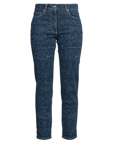 PESERICO Denim trousers Blue 98% Cotton, 2% Elastane