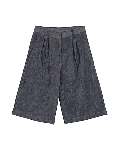 DOLCE&GABBANA Casual pants Midnight blue 59% Cotton, 41% Linen, Cow leather