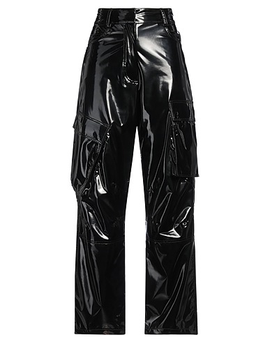 ROTATE BIRGER CHRISTENSEN Casual trouser Black 100% Recycled polyester, Polyurethane