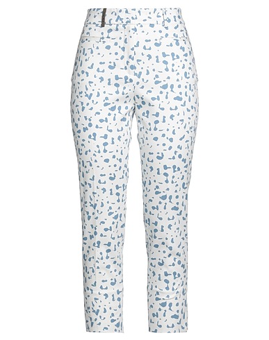 PESERICO Casual trouser White 97% Cotton, 3% Elastane