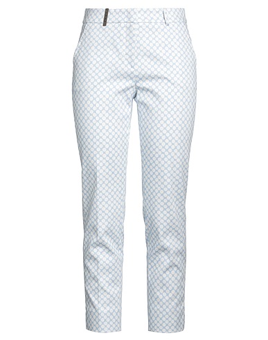 PESERICO Casual trouser Sky blue 97% Cotton, 3% Elastane