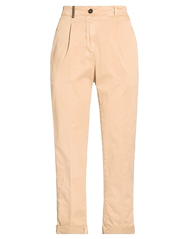 PESERICO Casual trouser Beige 98% Cotton, 2% Elastane