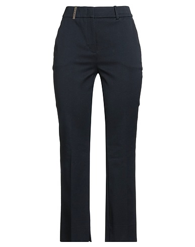 PESERICO Casual pants Midnight blue 98% Cotton, 2% Elastane
