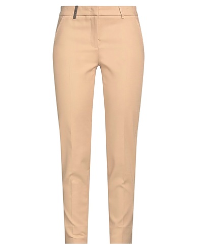 PESERICO Casual trouser Camel 60% Cotton, 36% Viscose, 4% Elastane