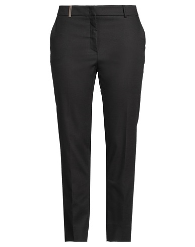 PESERICO Casual trouser NERO 60% Cotton, 36% Viscose, 4% Elastane