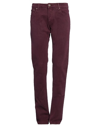 HAND PICKED Casual trouser Plum 98% Cotton, 2% Elastane