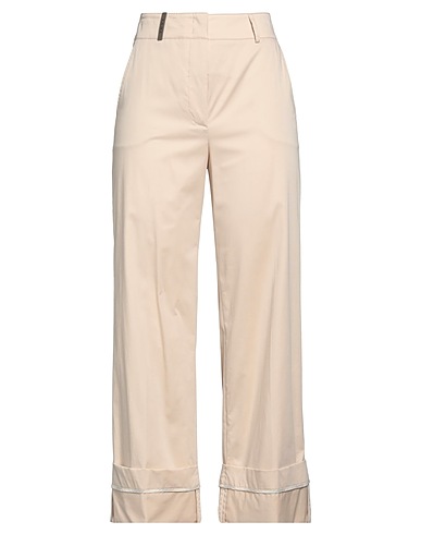 PESERICO Casual trouser Beige 98% Cotton, 2% Elastane