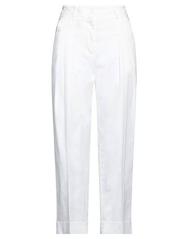 PESERICO Casual trouser EASY White 97% Cotton, 3% Elastane