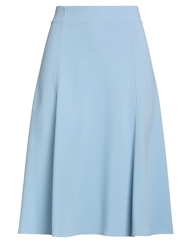 ELISABETTA FRANCHI Midi skirt Light blue 50% Acetate, 47% Viscose, 3% Elastane