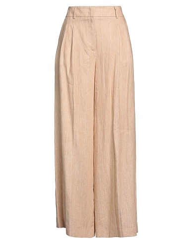 PESERICO Casual trouser EASY Beige 100% Linen