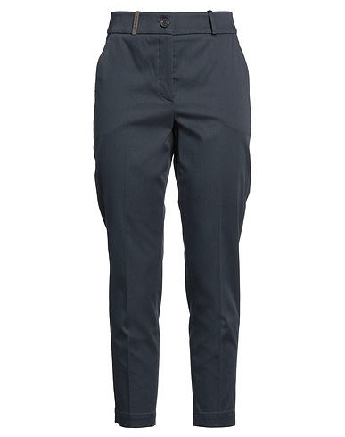 PESERICO Casual trouser Midnight blue 97% Cotton, 3% Elastane