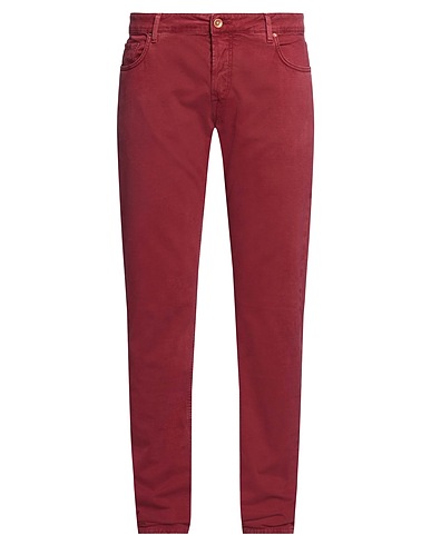 HAND PICKED Hosen Ziegelrot 98% Baumwolle, 2% Elastan