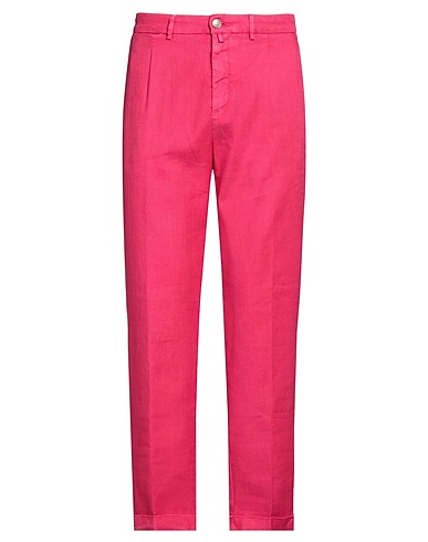 JACOB COHЁN Casual trouser Fuchsia 57% Linen, 41% Cotton, 2% Elastane