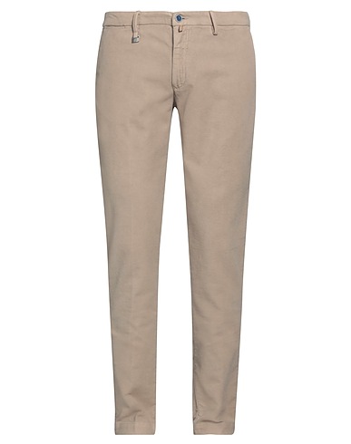 BARBATI Casual trouser Beige 98% Cotton, 2% Elastane