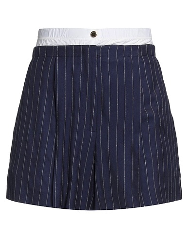SANDRO Shorts & Bermuda Navy blue 99% Viscose, 1% Polyamide