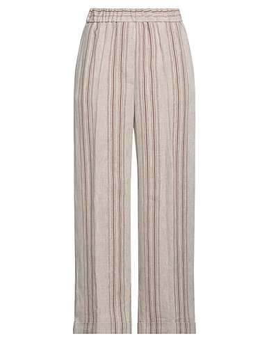 PESERICO Pantalone Marrone 98% Lino, 1% Poliammide, 1% Poliestere
