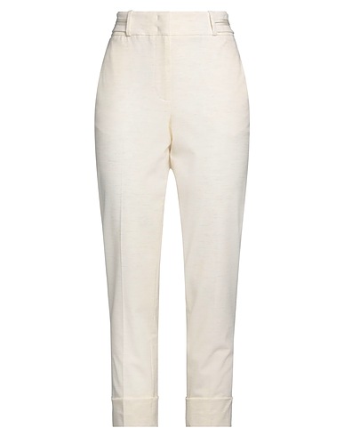 PESERICO Casual pants Ivory 60% Virgin Wool, 20% Viscose, 18% Polyamide, 2% Elastane