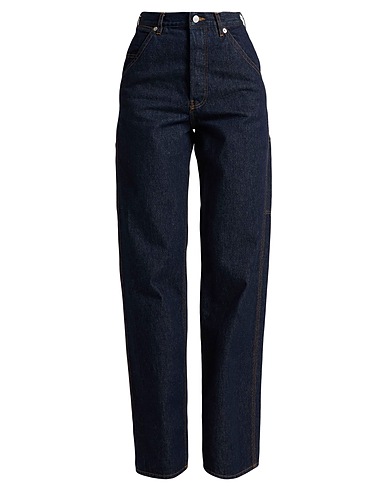 DRIES VAN NOTEN Denim trousers Blue 100% Cotton