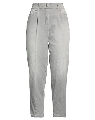 PESERICO Denim trousers EASY Grey 98% Cotton, 2% Elastane