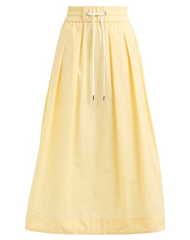 PESERICO Gonna midi Giallo pastello 52% Cotone, 48% Poliestere