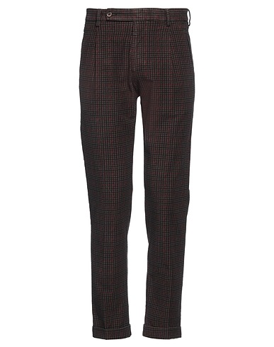BERWICH Casual trouser Dark brown 98% Cotton, 2% Elastane